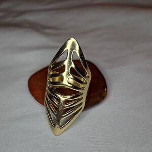 Chic Gold Geometric Ring